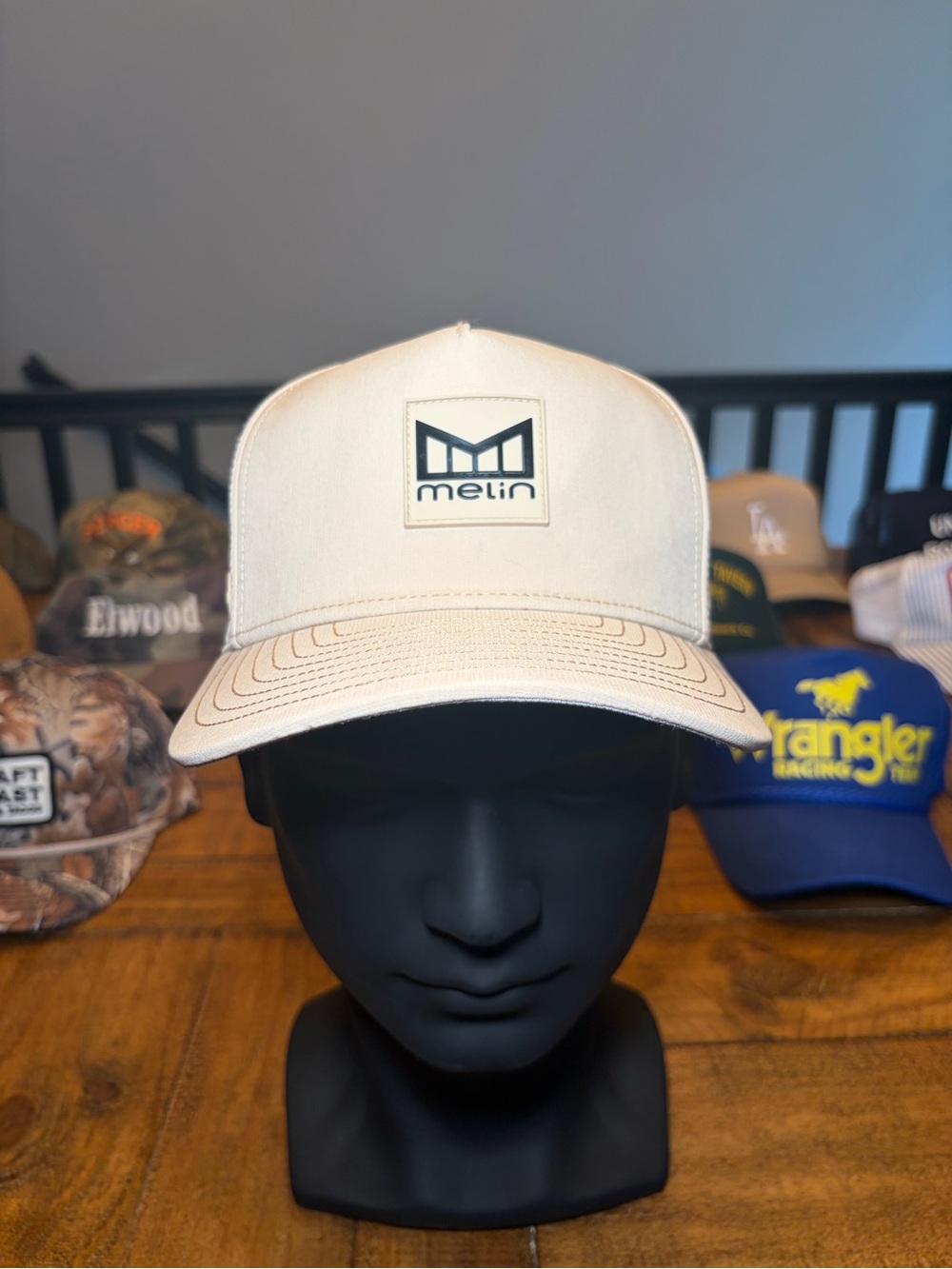 Melin Beige Logo Hat - Size Small